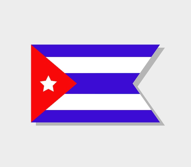 Vetor bandeira de cuba