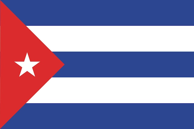 Vetor bandeira de cuba