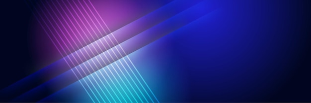 Bandeira de design colorido azul escuro digital de tecnologia de rede