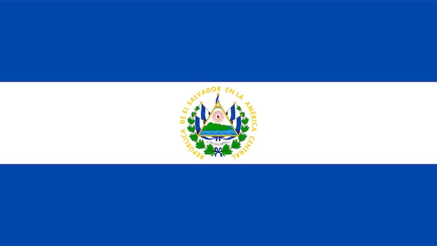 Vetor bandeira de el salvador