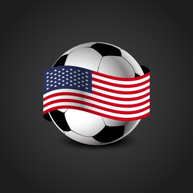 Bandeira de futebol dos EUA