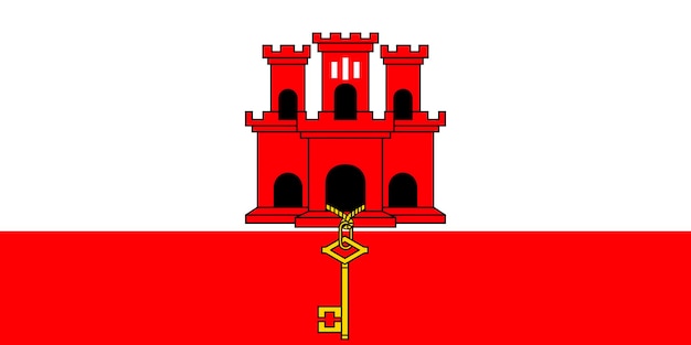 bandeira de Gibraltar