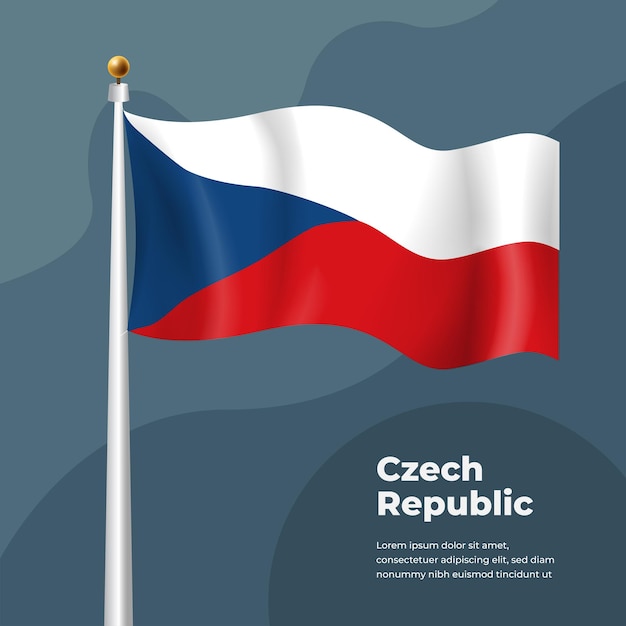 Bandeira de gradiente da República Checa