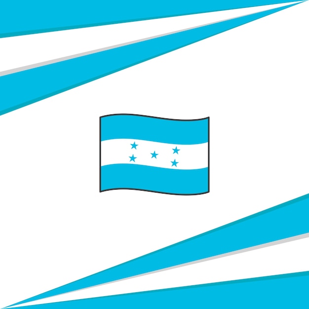 Bandeira de honduras modelo de design de fundo abstrato banner do dia da independência de honduras publicação de mídia social design de honduras