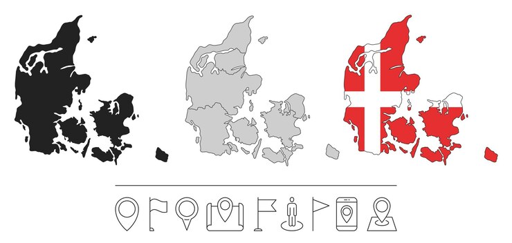 Vetor bandeira de mapas do mundo 2