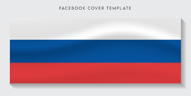 Bandeira de mídia social da bandeira do país da rússia