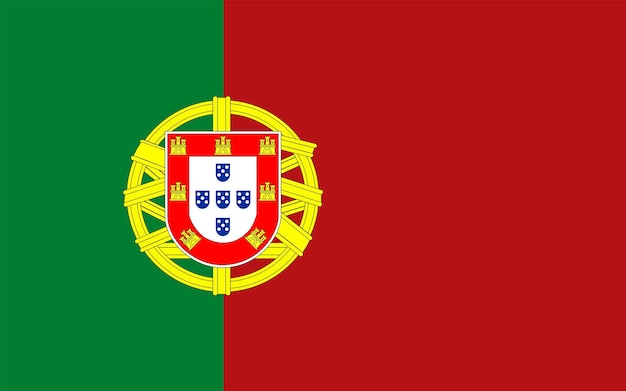 Bandeira de portugal país europeu