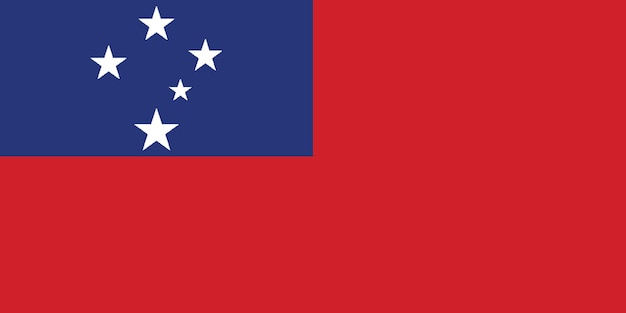 Vetor bandeira de samoa bandeira da nação