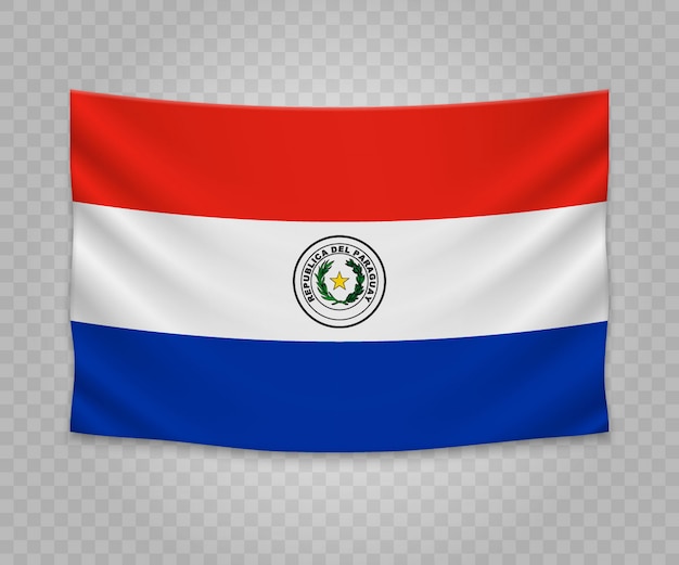 Bandeira de suspensão realista do Paraguai