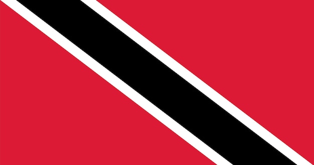 Bandeira de trinidad e tobago em vetor