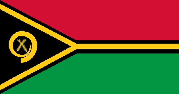 Bandeira de vanuatu em vetor