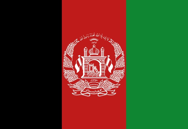 bandeira do Afeganistão ilustrador bandeiras de países