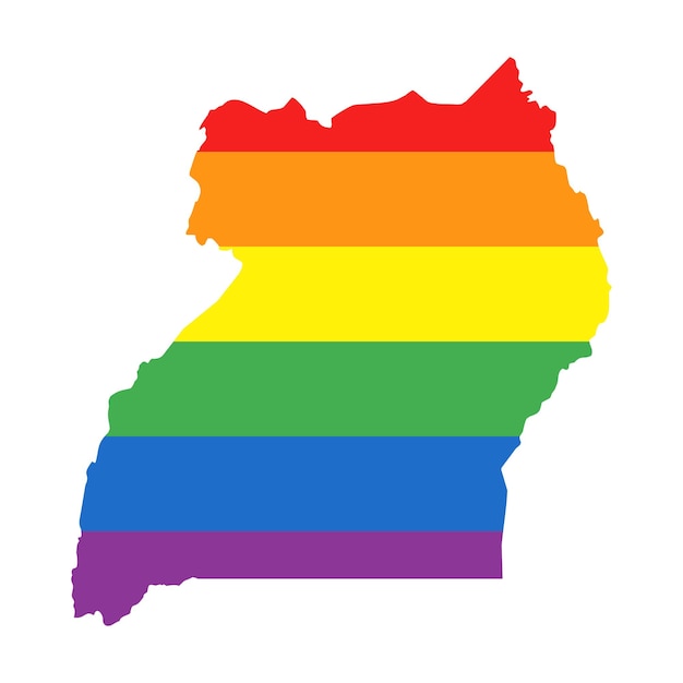 Bandeira do arco-íris do orgulho gay lgbtq mapa de