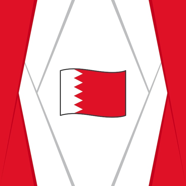 Vetor bandeira do bahrein fundo abstrato modelo de design banner do dia da independência do bahrein publicação de mídia social bandeira do bahrein