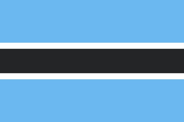 Vetor bandeira do botswana