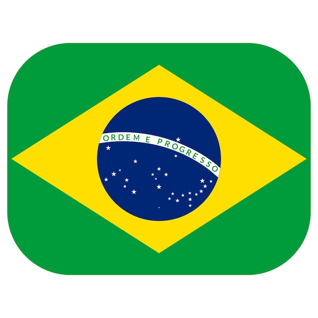 Vetor bandeira do brasil forma da bandeira do brasil