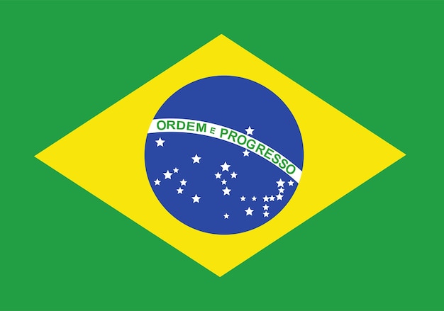 Bandeira do brasil, ilustração vetorial de bandeira do brasil