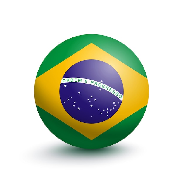 O Brasil É O Vencedor Do Jogo. Bola De Futebol Com Prêmio De Ouro E  Bandeira Nacional. Ilustração Vetorial 3d Royalty Free SVG, Cliparts,  Vetores, e Ilustrações Stock. Image 195237559