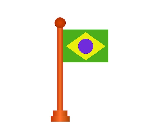 Vetor bandeira do brasil