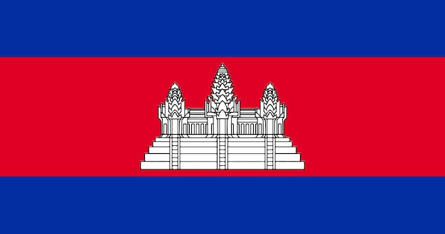 Bandeira do camboja em vetor