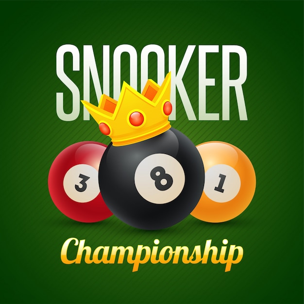 Vetor bandeira do campeonato de snooker.