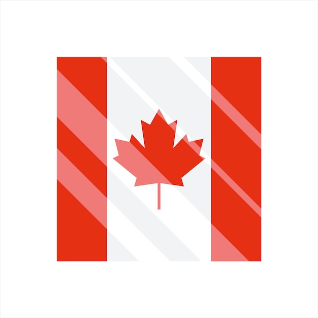 Bandeira do canada. bandeira nacional do canadá. ilustração vetorial.