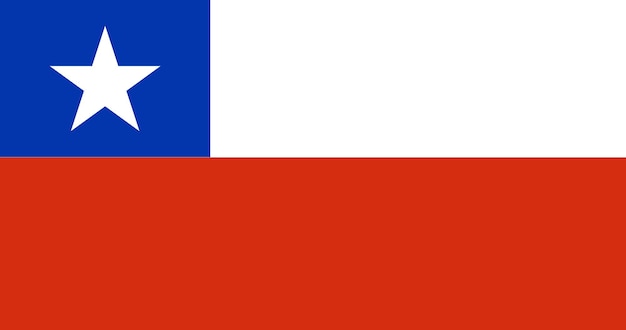 Vetor bandeira do chile em vetor