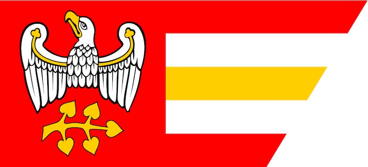 Vetor bandeira do condado de grodzi