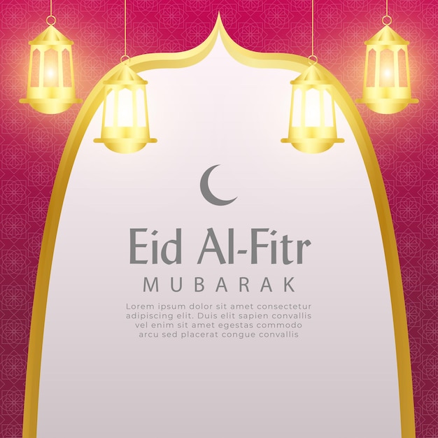 Bandeira do eid mubarak