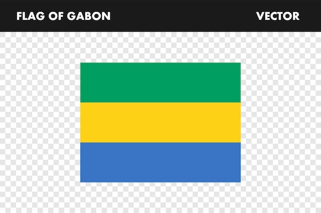 Vetor bandeira do gabão ilustração da bandeira vector