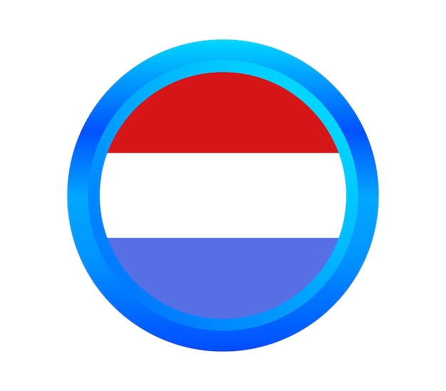 Vetor bandeira do luxemburgo ilustrada