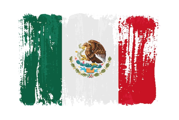 Bandeira do mexico grunge