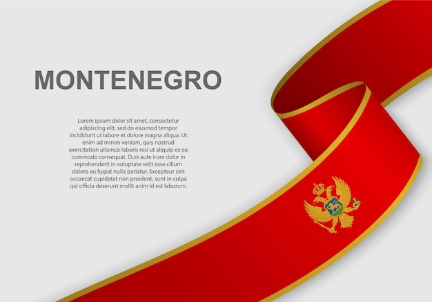 Bandeira do montenegro.