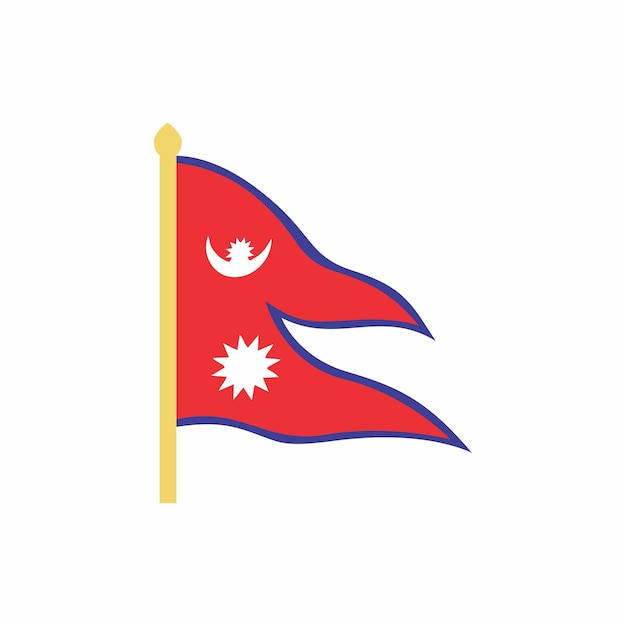 Vetor bandeira do nepal