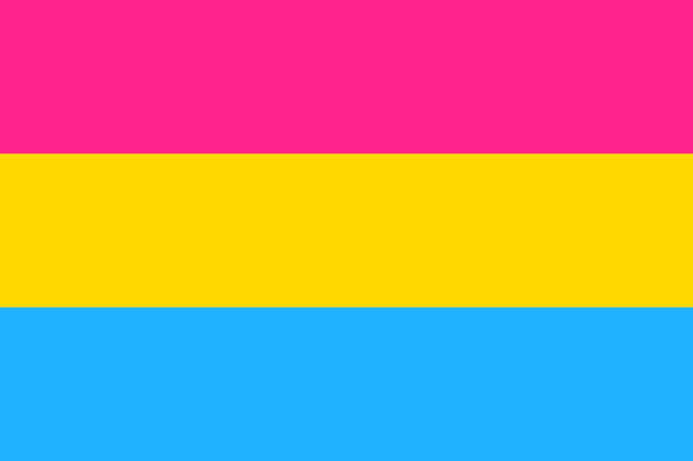 Vetor bandeira do orgulho pansexual