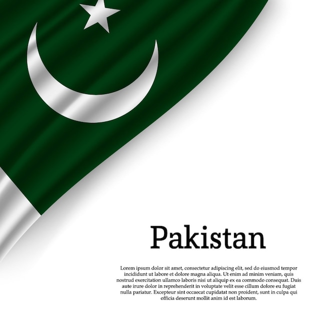 Bandeira do paquistão em branco