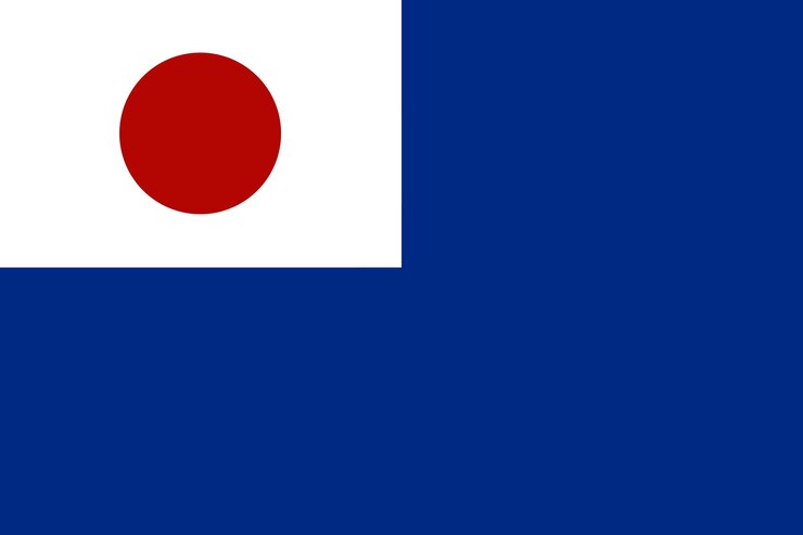Vetor bandeira do residente geral japonês da coreia 1905-1910