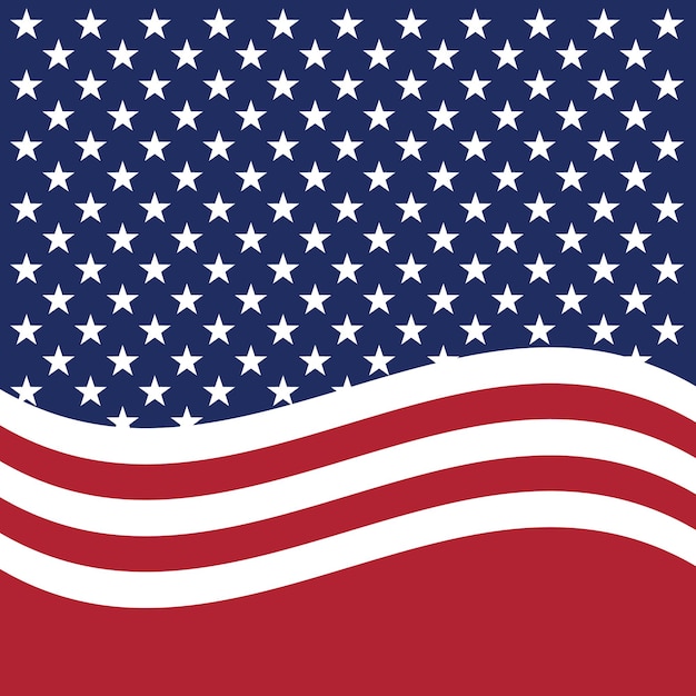 Vetor bandeira dos estados unidos da américa
