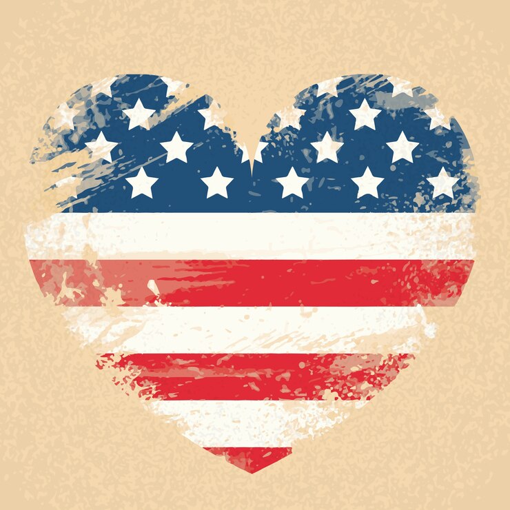 Vetor bandeira dos estados unidos