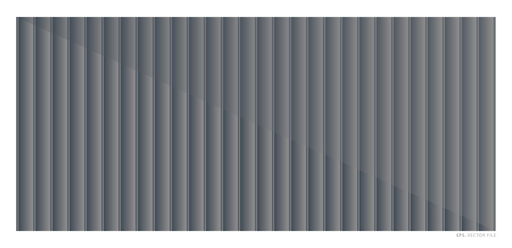 Vetor bandeira em branco moderna com linhas listradas cinzentas