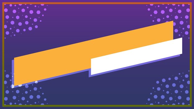 Bandeira geométrica de fundo abstrato com gradiente colorido e padrão hexagonal
