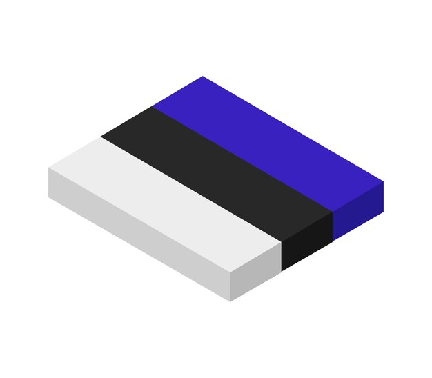 Bandeira isométrica da Estônia
