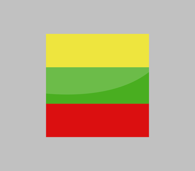 Vetor bandeira lituana