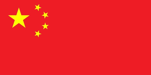 Vetor bandeira nacional da china