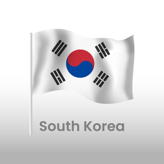 Bandeira nacional da coreia do sul