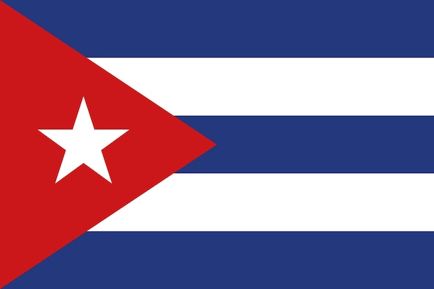 Vetor bandeira nacional de cuba