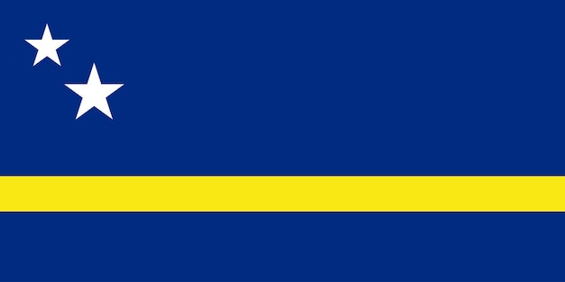 Vetor bandeira nacional de curaçao