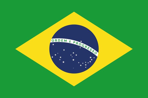 Vetor bandeira nacional do brasil