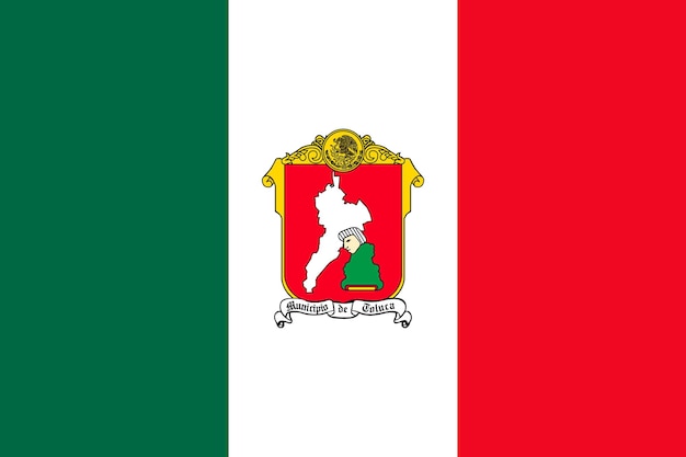 Bandeira simples da cidade do México