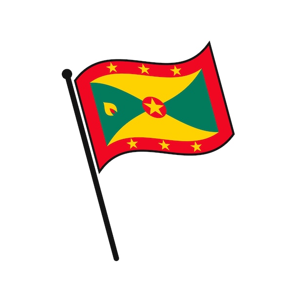 Bandeira simples isolada